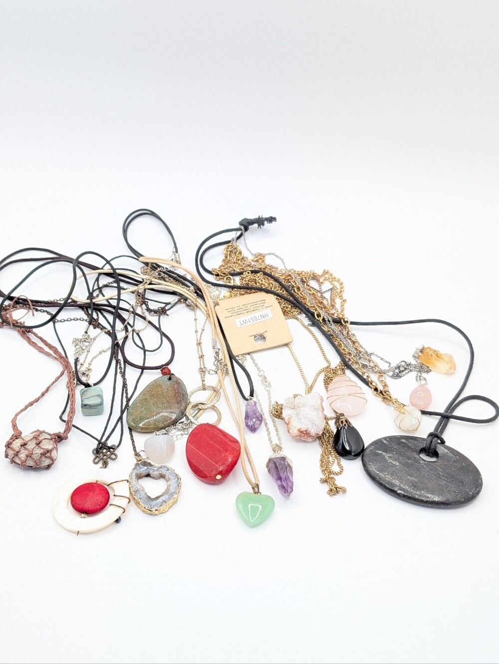 Gemstone Pendant Lot of 17